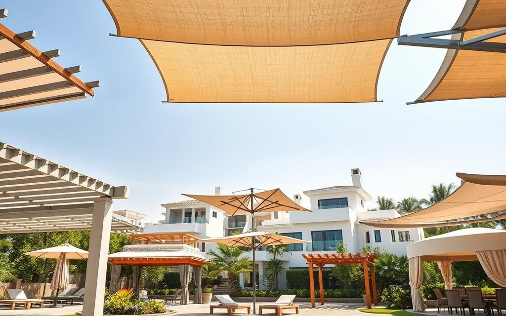 مظلات وسواتر رماده بجازان