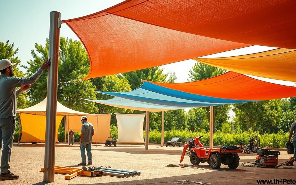 مظلات سيارات وسواتر جازان